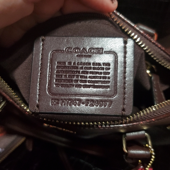 Coach Mini Floral Print Bennett Satchel and matching wallet - Picture 7 of 15